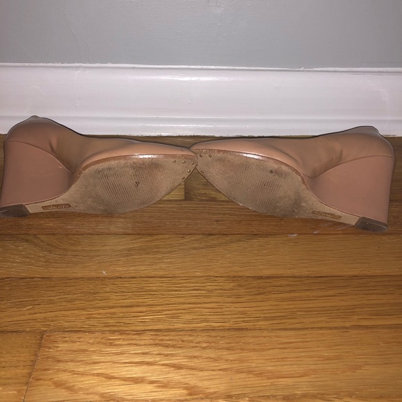 Louise et Cie Nude Patent Wedges - Picture 3 of 3